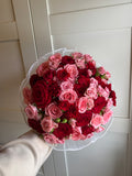 Pink & Red Fusion - 30 Stems