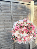 Pink & Cream Charm Bouquet - 50 Stems