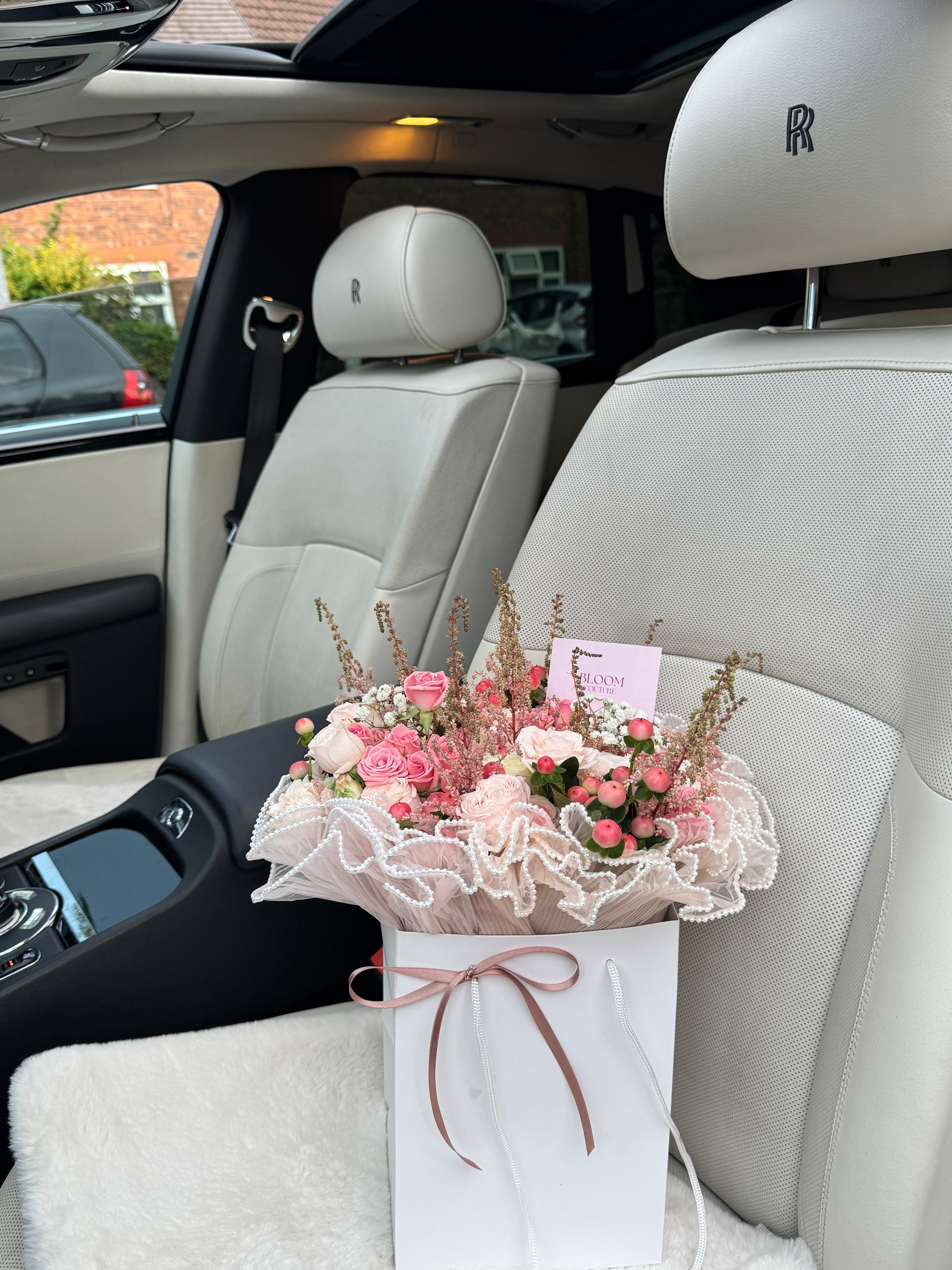 Pink & Cream Charm Bouquet - 50 Stems