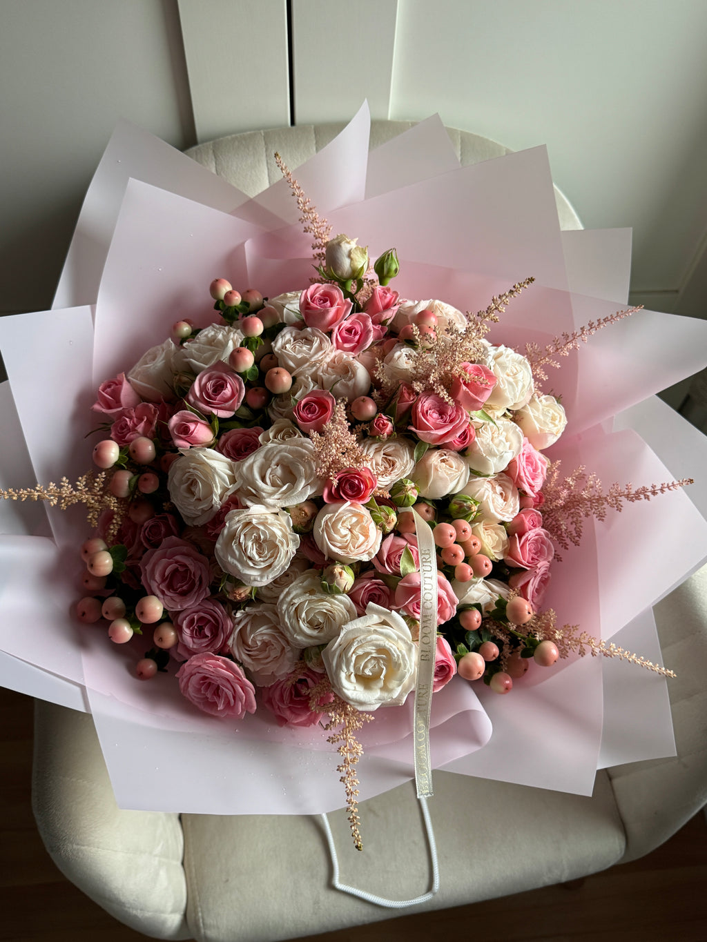 Pink Petal Bouquet - 40 Stems